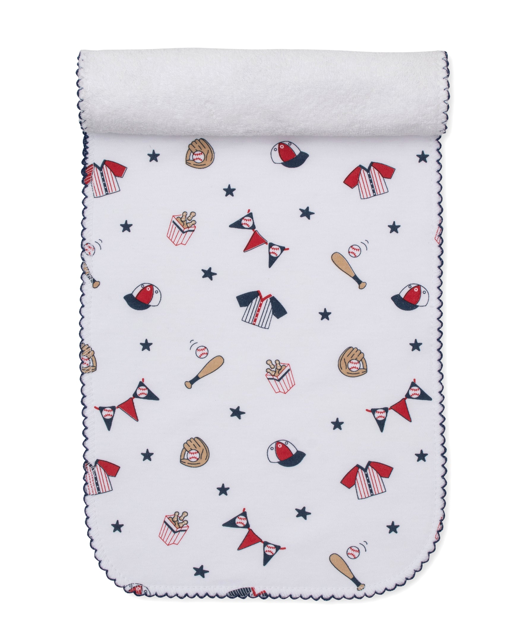 Kissy Kissy Fly Ball Print Burp - Persnickety Shop