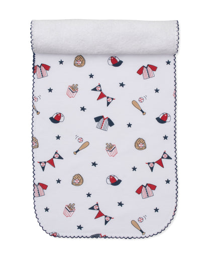 Kissy Kissy Fly Ball Print Burp - Persnickety Shop