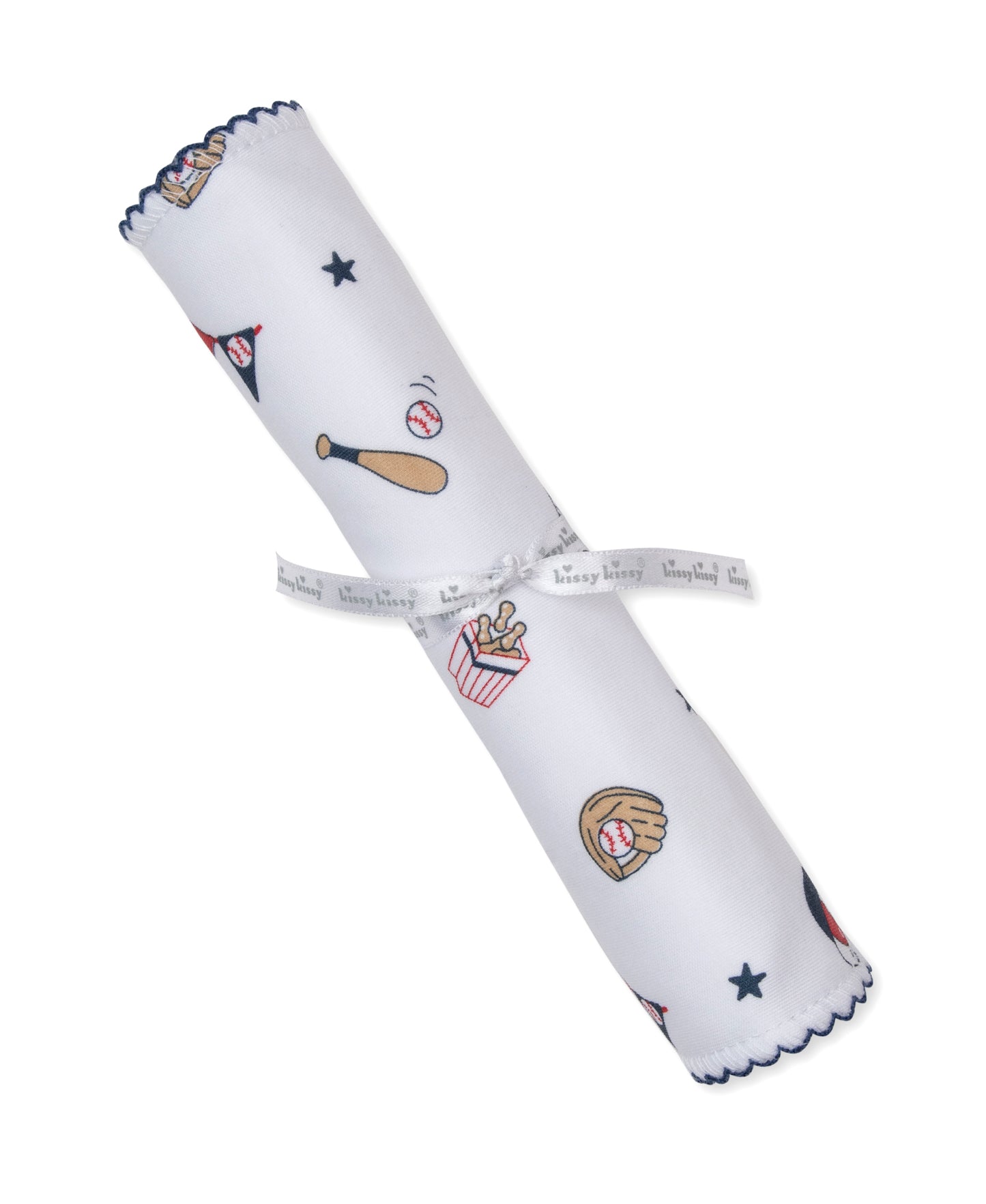 Kissy Kissy Fly Ball Print Burp - Persnickety Shop