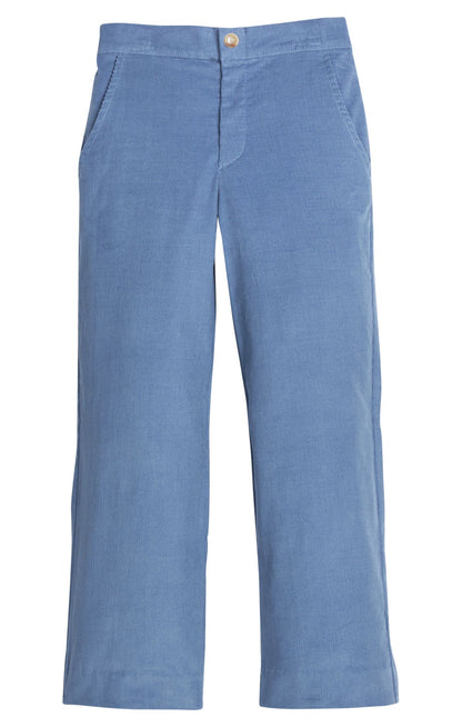 Little English Pull On Pant - Stormy Blue Corduroy