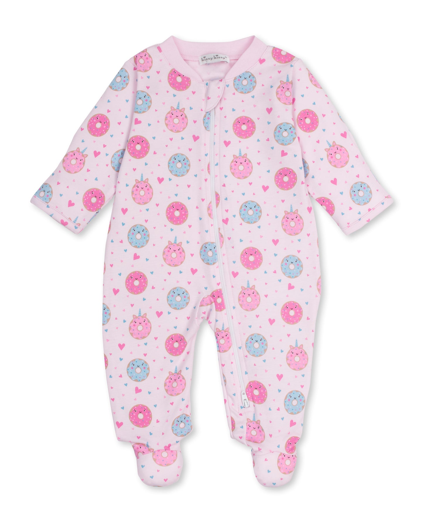 Kissy Kissy Sweet Donuts Zip Footie - Persnickety Shop