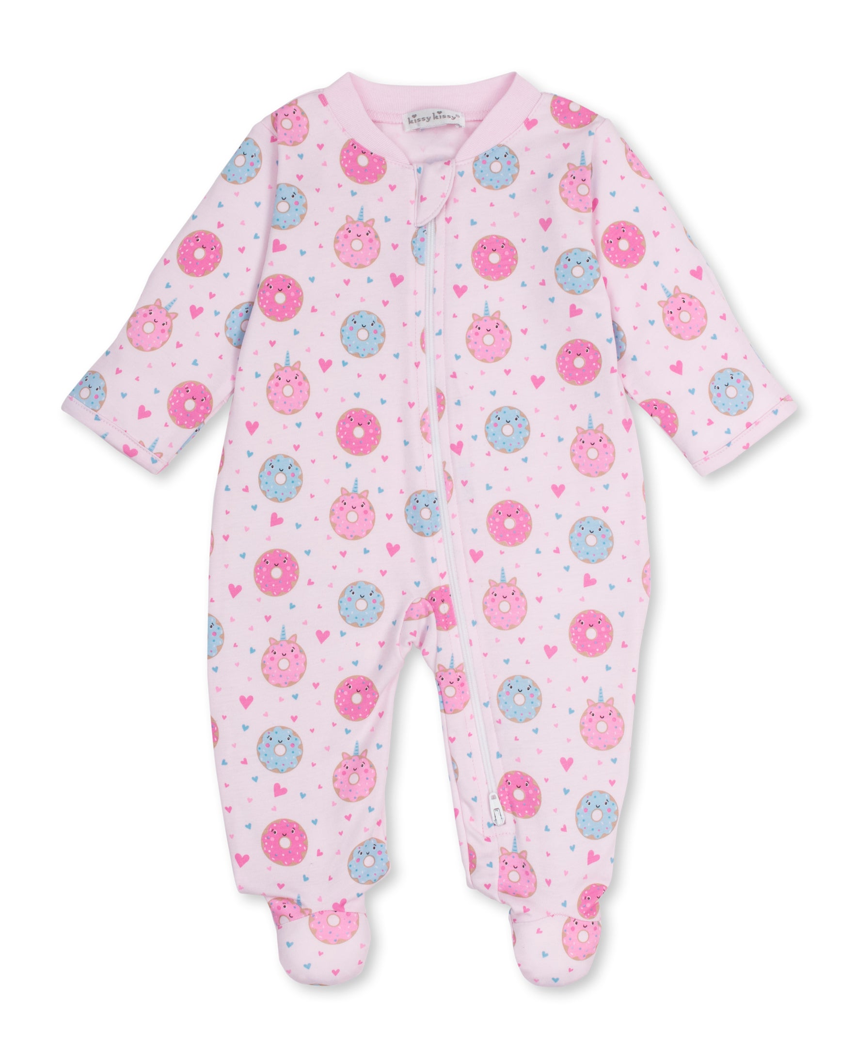Kissy Kissy Sweet Donuts Zip Footie - Persnickety Shop