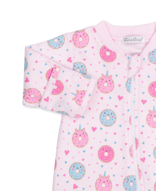 Kissy Kissy Sweet Donuts Zip Footie - Persnickety Shop