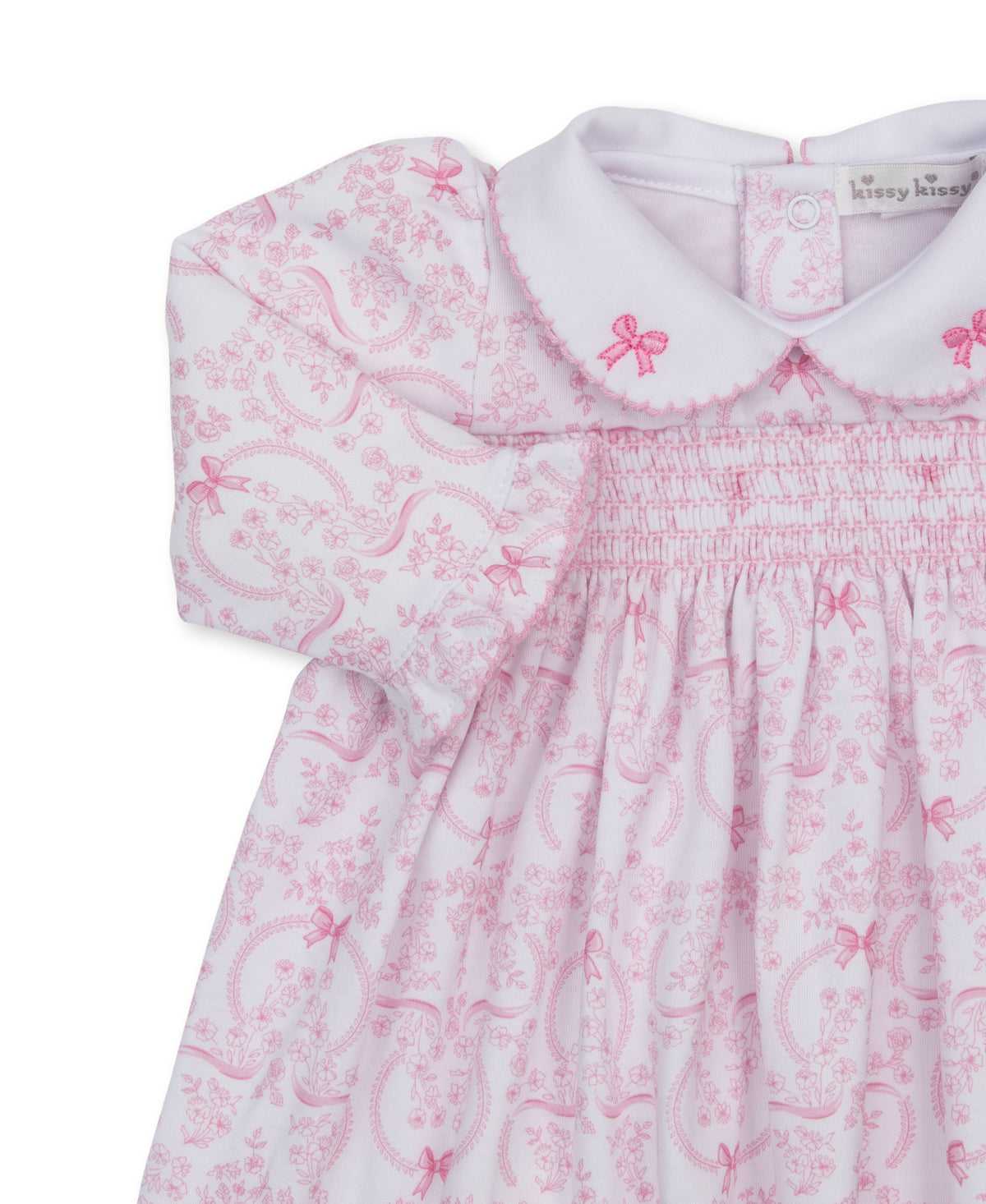 Kissy Kissy Delicate Blooming Bows smocked dress set - Persnickety Shop