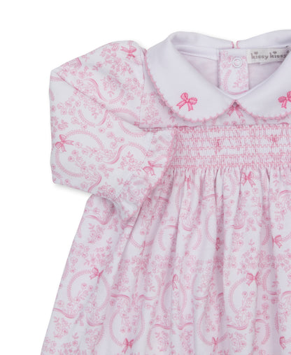 Kissy Kissy Delicate Blooming Bows smocked dress set - Persnickety Shop