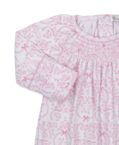 Kissy Kissy Delicate Blooming Bows Sac Smock print - Persnickety Shop