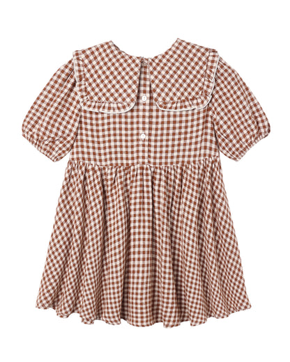 *PRE ORDER* RYLEE + CRU CAMILLE DRESS BRICK CHECK