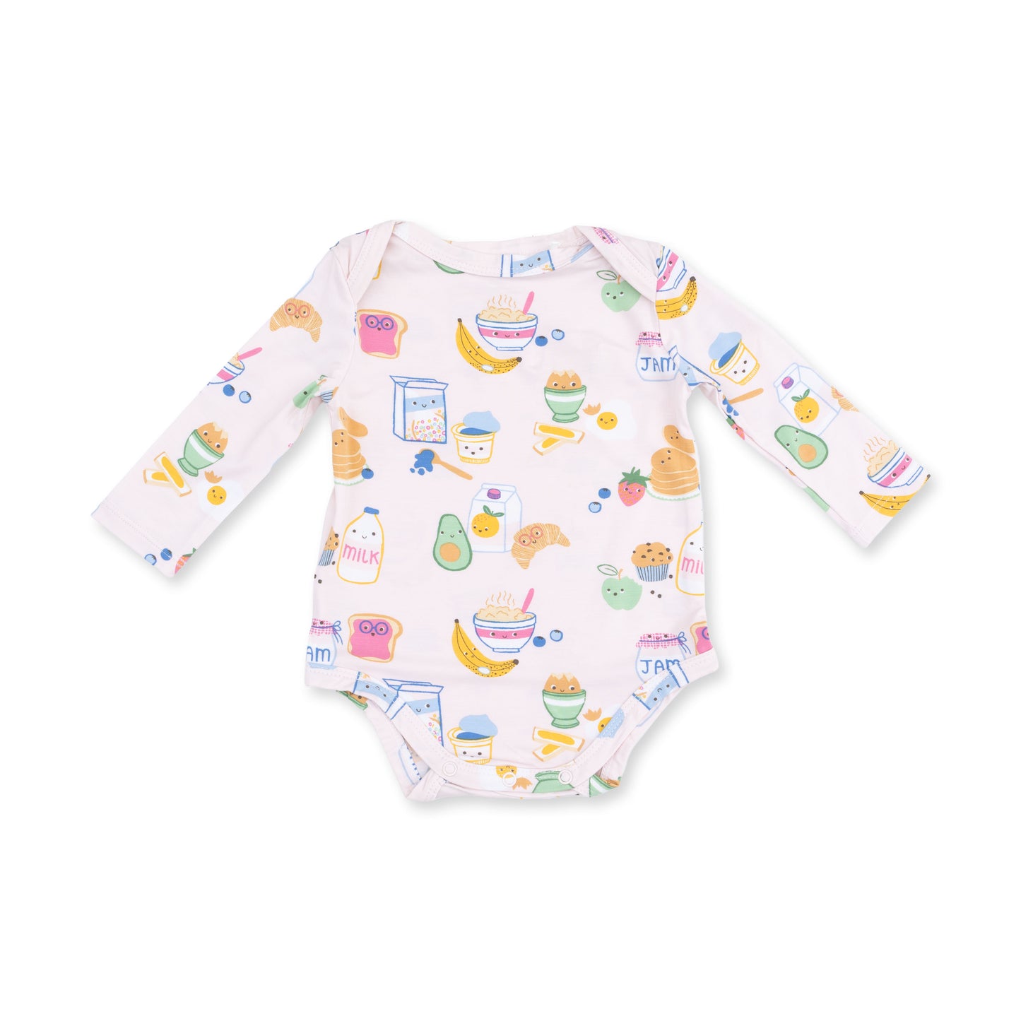 Angel Dear Breakfast Club Pink - Long Sleeve Bodysuit
