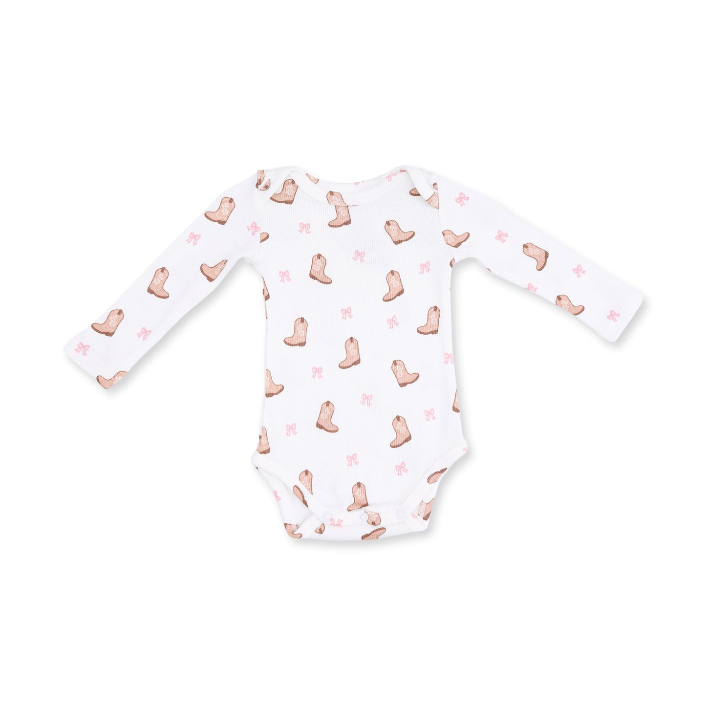 Angel Dear Mini Cowgirl Boots - Long Sleeve Bodysuit