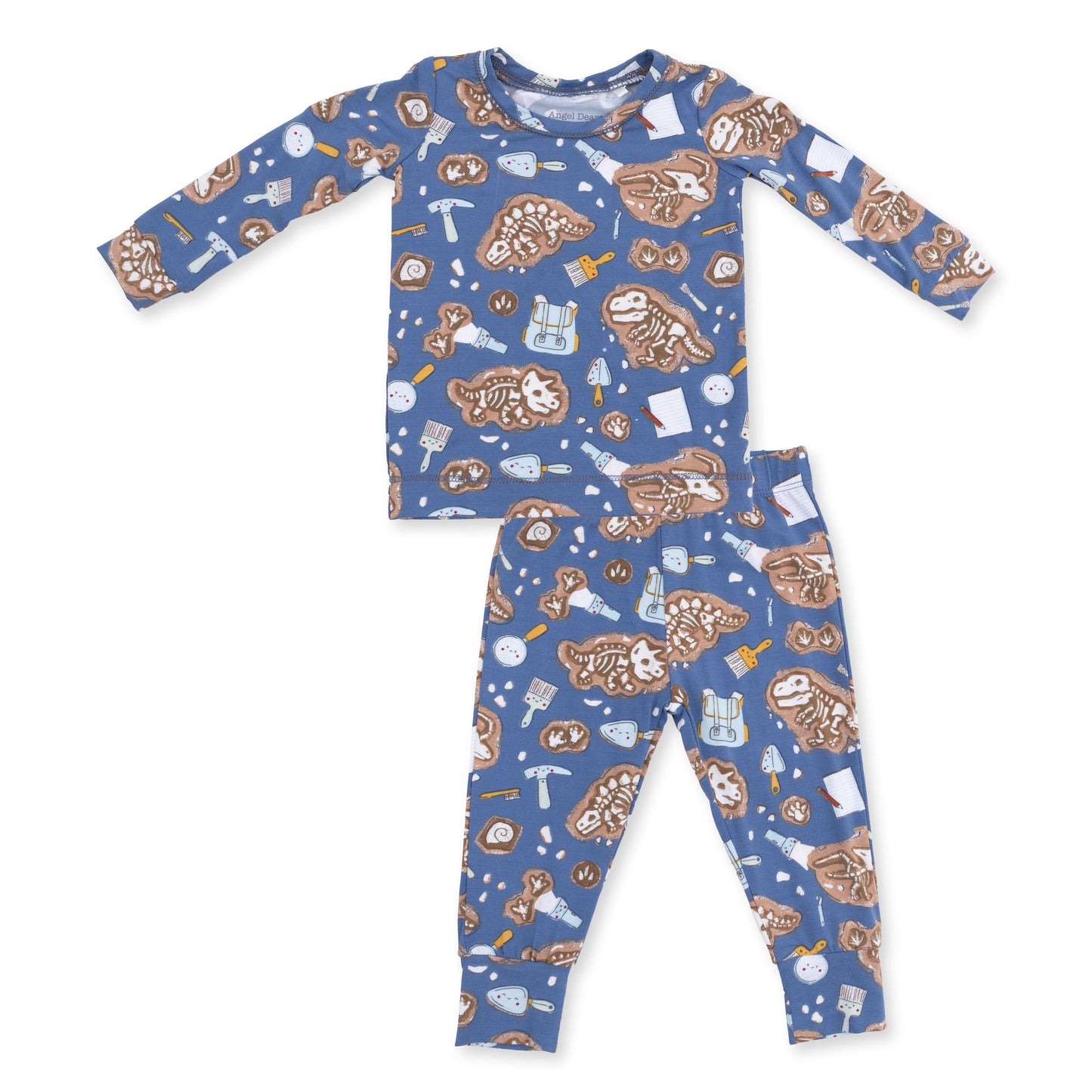 Angel Dear Glow In The Dark Dino Dig - Long Sleeve Loungewear Set