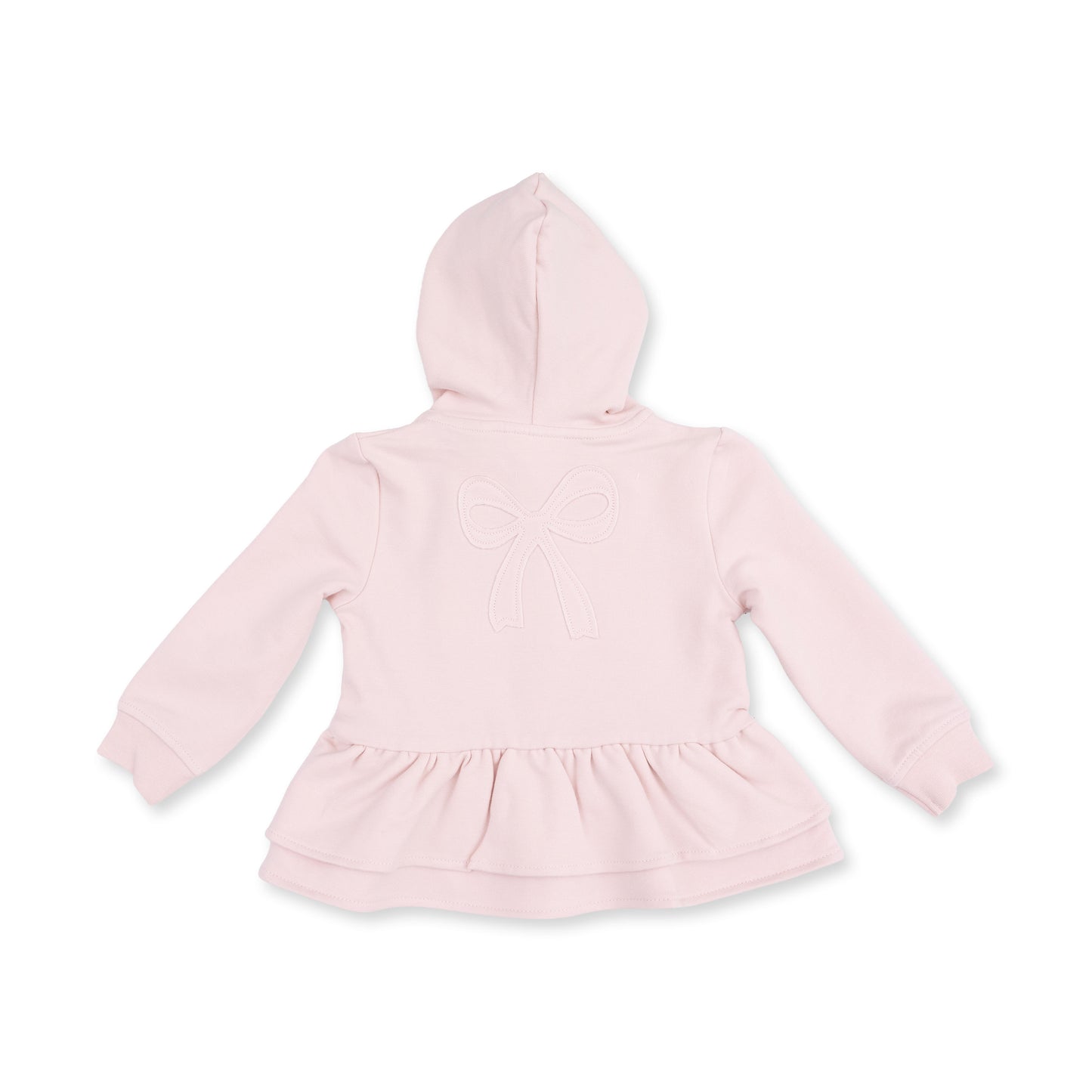 Angel Dear Veiled Pink Bows - Zip Peplum Hoodie