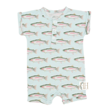 HAMNER HILL BOYS TROUT BUTTON ROMPER - Persnickety Shop