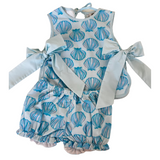 HAMNER HILL GIRLS SEASHELL SIDE TIE BLOMMER SET - Persnickety Shop