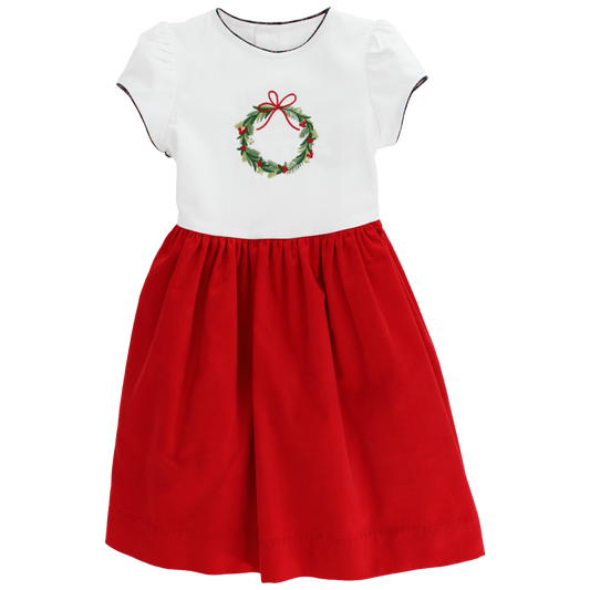 *PRE ORDER* BAILEY BOYS DURHAM W CHRISTMAS RED CORD-DRESS