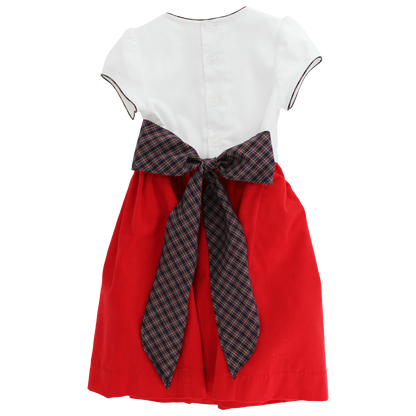 *PRE ORDER* BAILEY BOYS DURHAM W CHRISTMAS RED CORD-DRESS