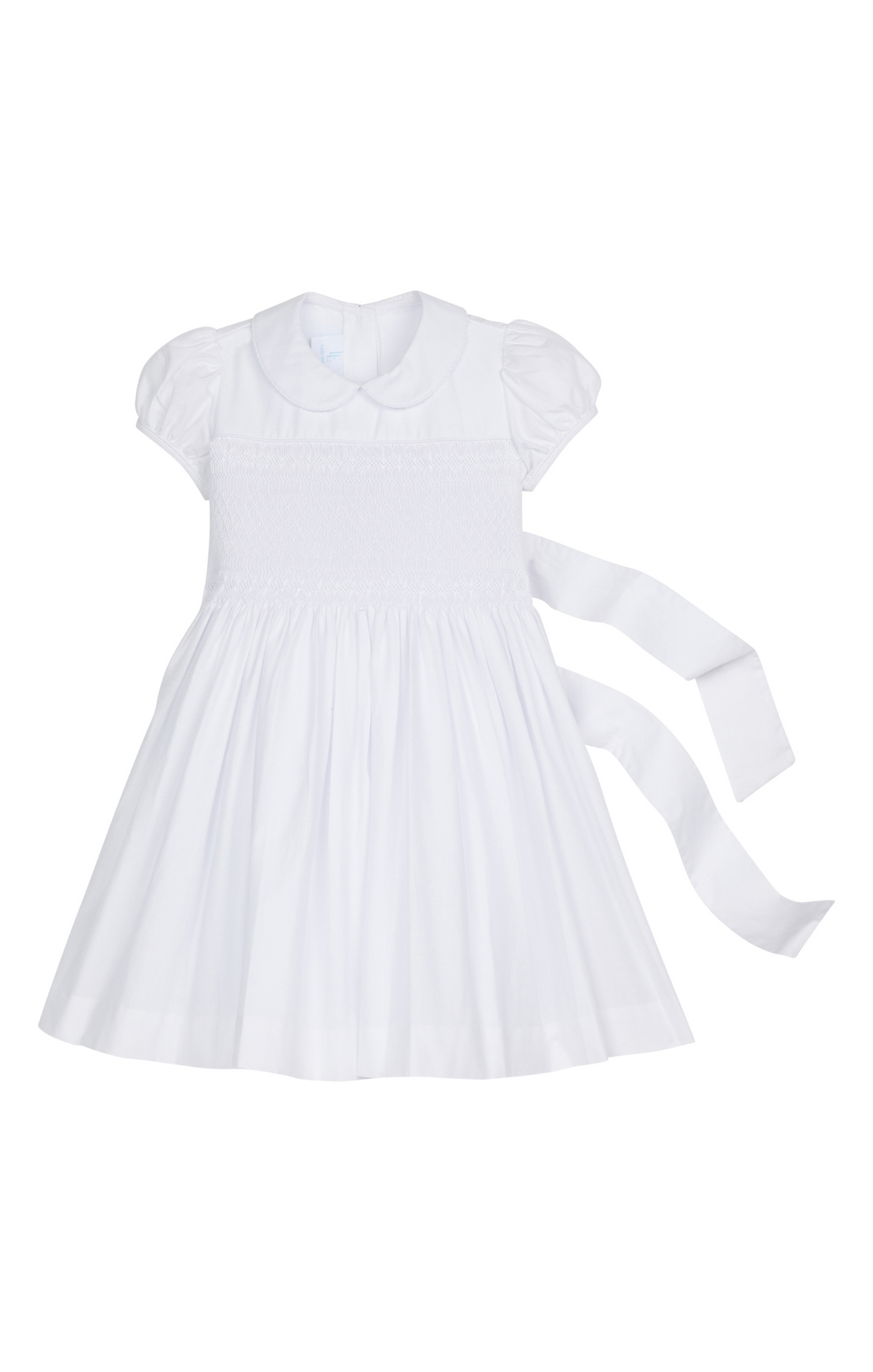 Little English Smocked Emery Dress - White