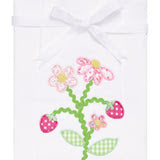 3 Marthas Strawberry Applique Burp - Persnickety Shop