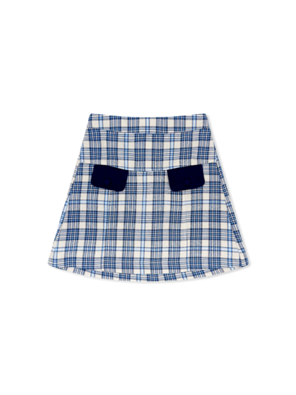 Set Proper Claire Skirt - Walnut Hill Plaid