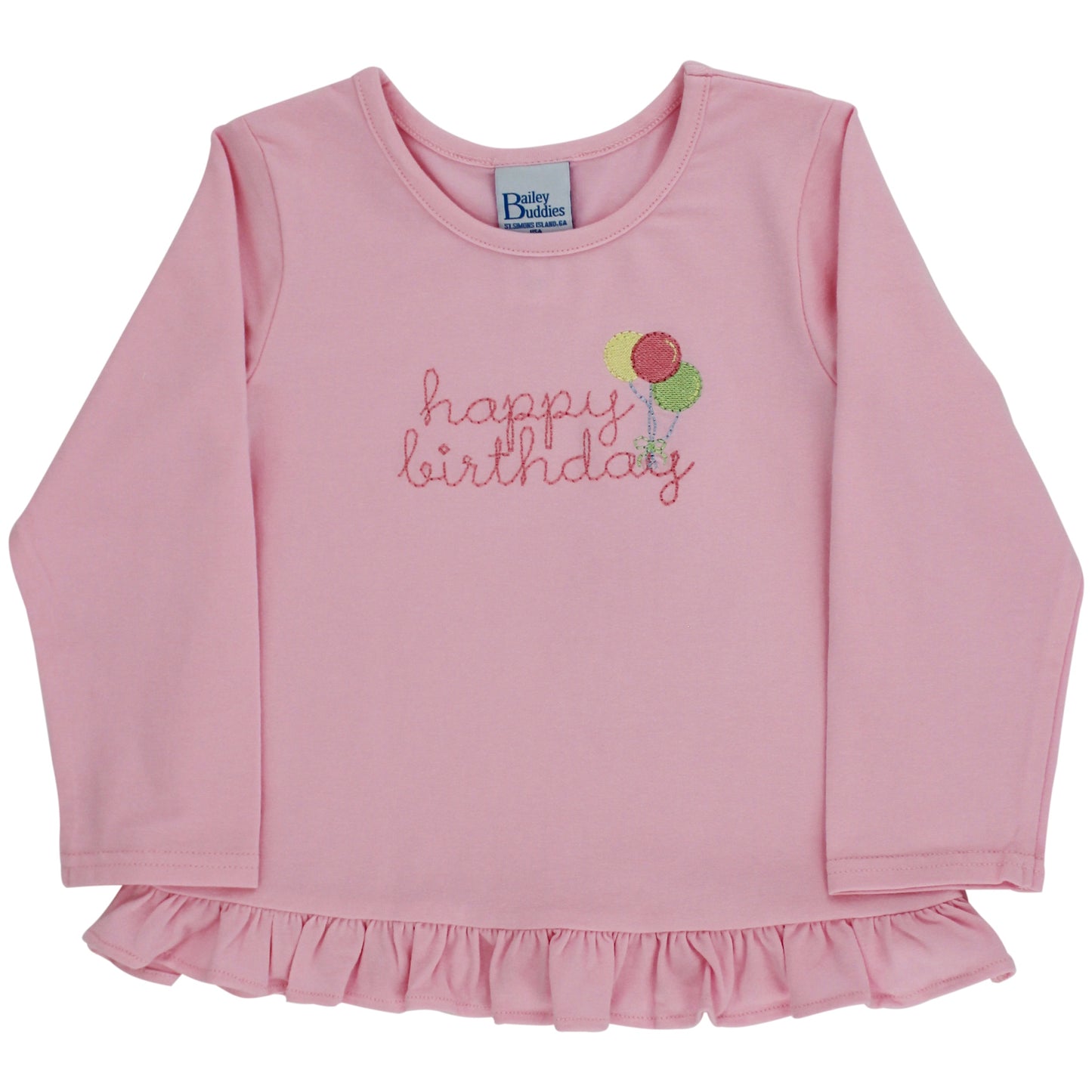 PRE-ORDER BAILEY BOYS HAPPY BIRTHDAY-GIRLS L/S T-SHIRT