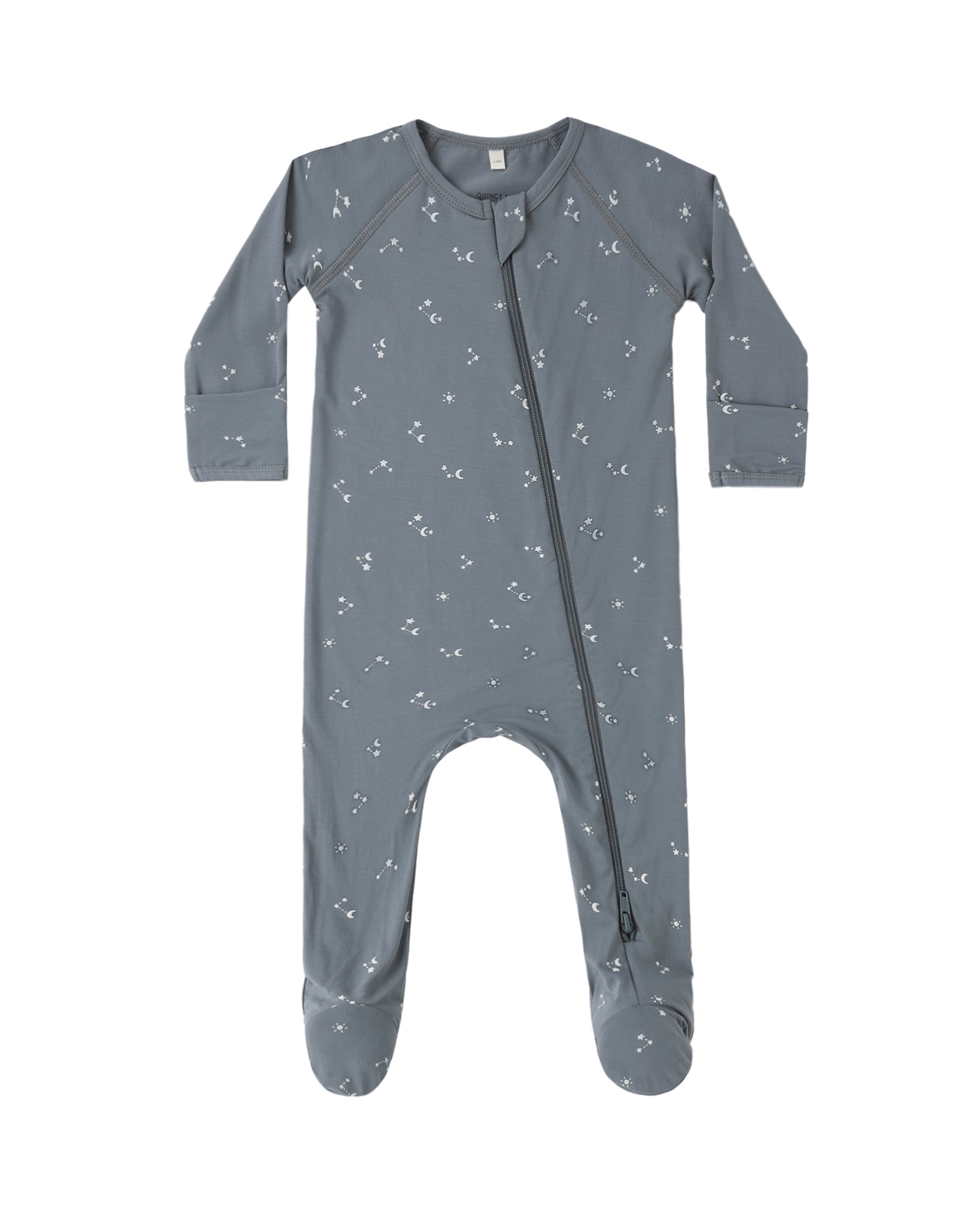 RYLEE + CRU BAMBOO ZIP FOOTIE STARLIGHT - Persnickety Shop