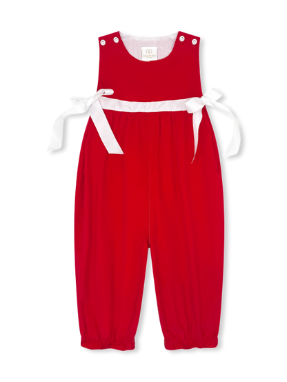 Lullaby Set Rosie Romper - High Point Red Corduroy