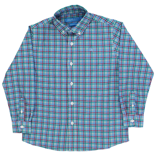 Bailey Boys PERFORMANCE BUTTON DOWN SHIRT-CABIN PLAID