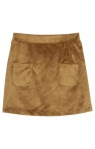 Little English Mini Skort - Brown Faux Suede - Persnickety Shop