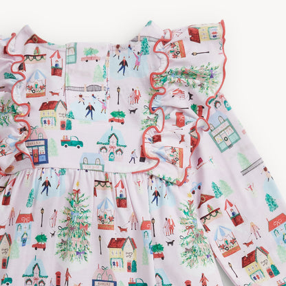 PREORDER Magnetic Me Winter Village Modal L/s Dress W Legging