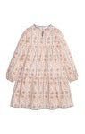 Little English Long Sleeved Positano Dress - Verbier Vines Orange - Persnickety Shop