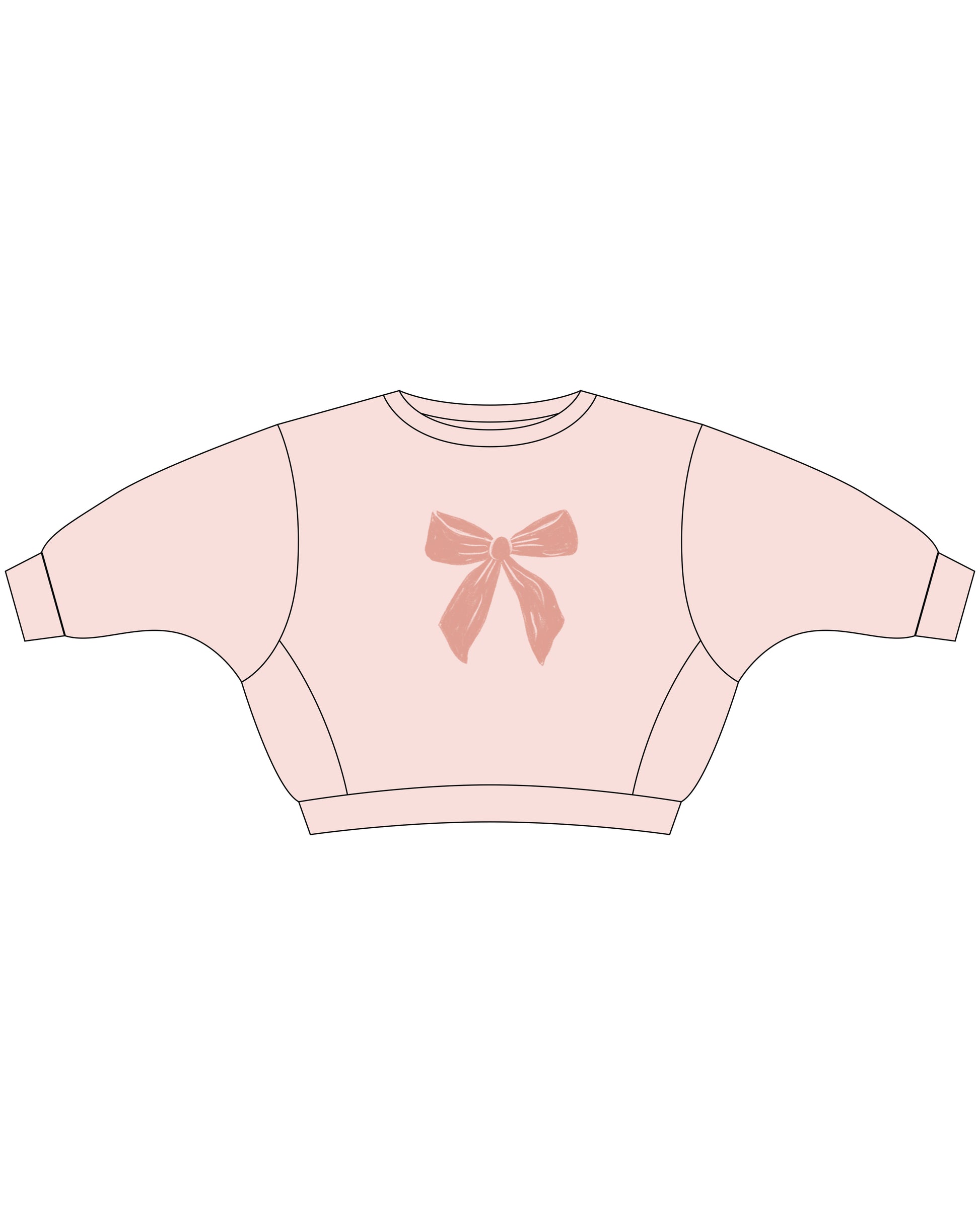 Rylee + Cru RACER SWEATSHIRT BOW - Persnickety Shop