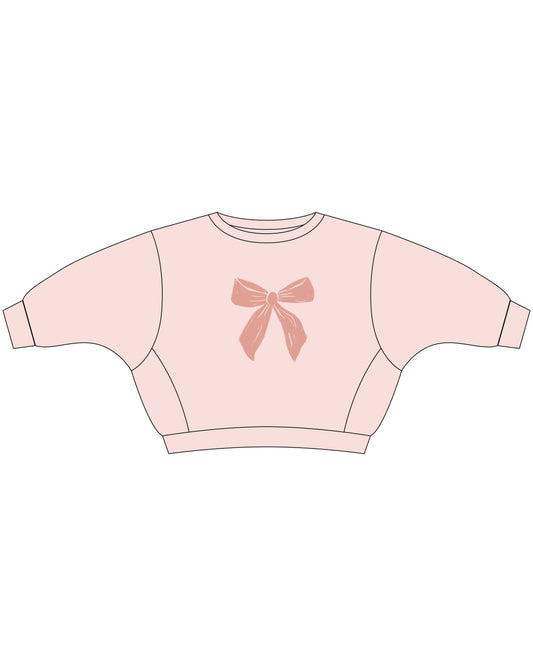 Rylee + Cru RACER SWEATSHIRT BOW - Persnickety Shop