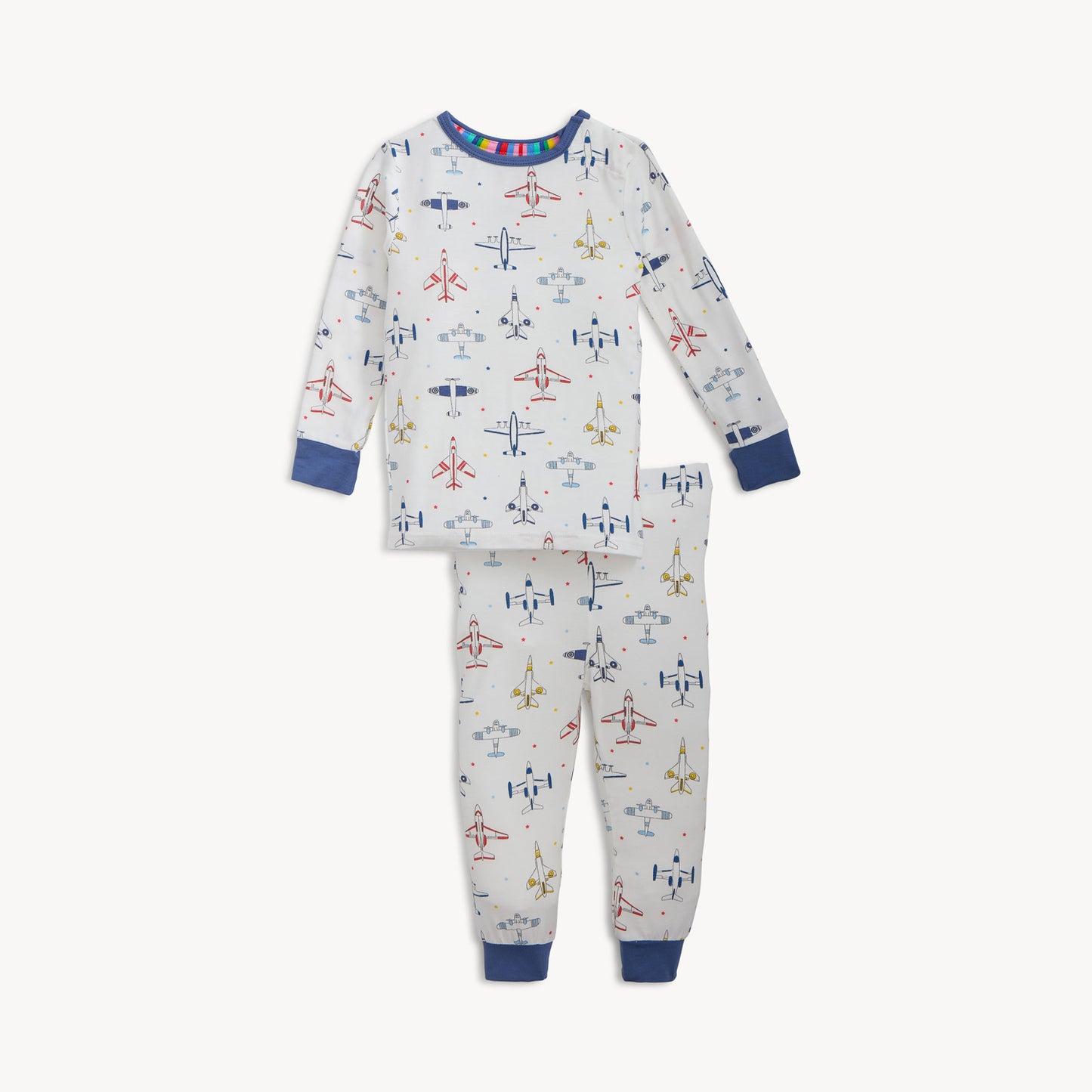 MAGNETIC ME Just Plane Fun Modal Magnetic Long Sleeve Pant Pajama - Persnickety Shop