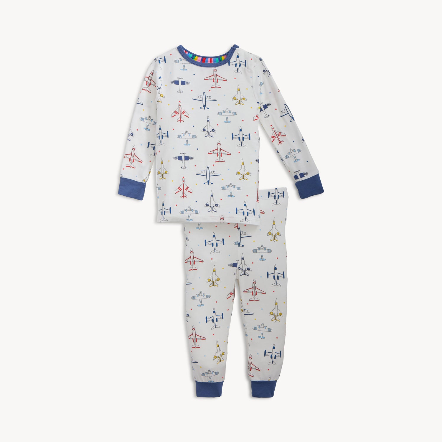 MAGNETIC ME Just Plane Fun Modal Magnetic Long Sleeve Pant Pajama - Persnickety Shop