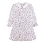 Paisley Romance Printed Pima Dress with Scalloped Collar  – Baby Club Chic