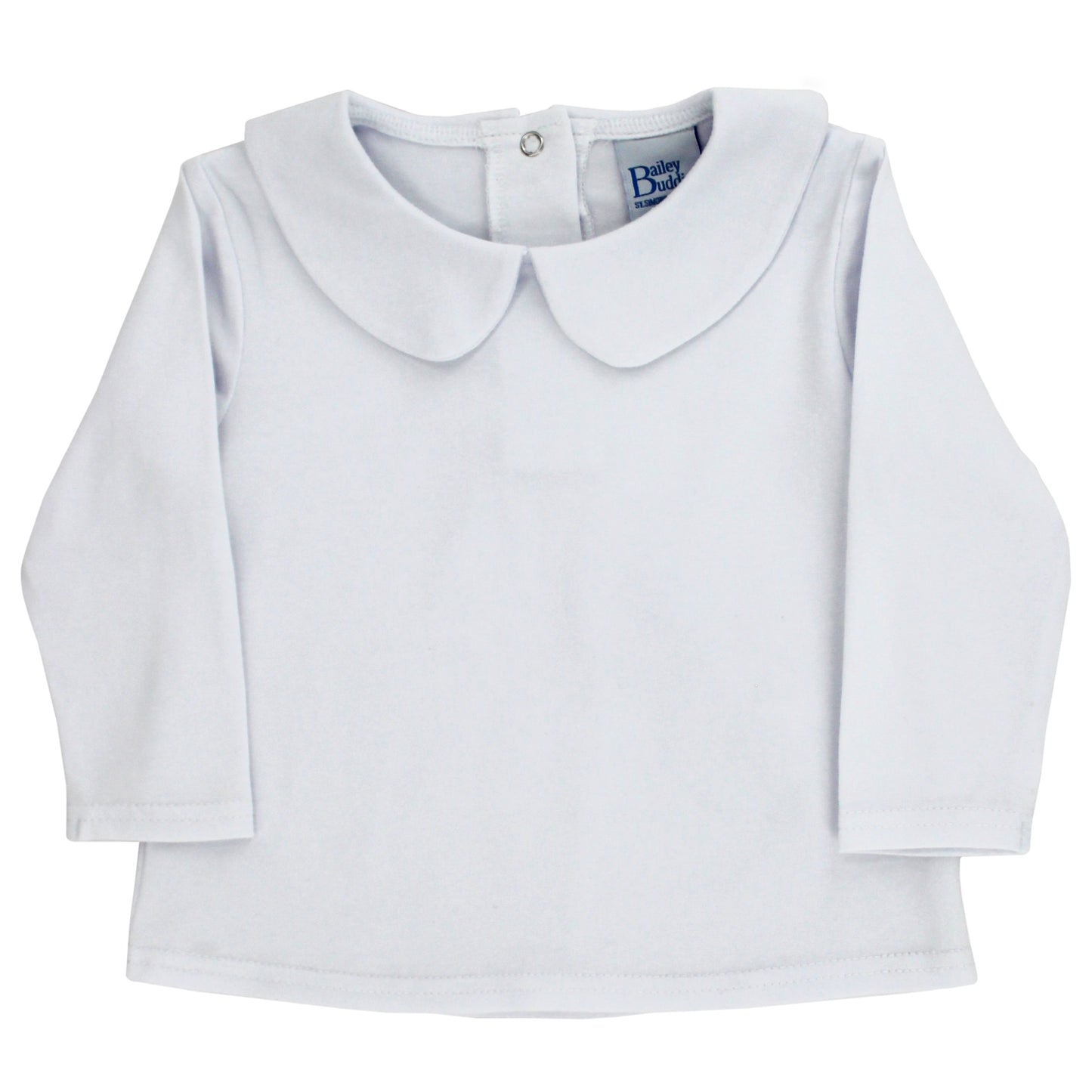 PRE-ORDER BAILEY BOYS WHITE KNIT-BOYS PETER PAN SHIRT