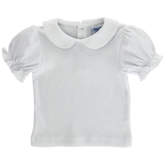Bailey Boys WHITE KNIT-GIRLS S/S BLOUSE