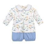 Gone Fishing Printed Pima Diaper Set  – Baby Club Chic