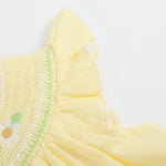 Lil Cactus Yellow Daisy Pocketed Smocked Bishop Dress - Persnickety Shop