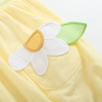 Lil Cactus Yellow Daisy Pocketed Smocked Flutter Romper - Persnickety Shop