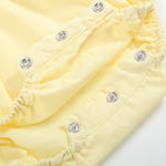 Lil Cactus Yellow Daisy Pocketed Smocked Flutter Romper - Persnickety Shop